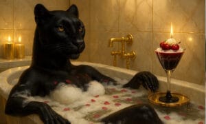 Lumânări parfumate aprinse într-o baie spa